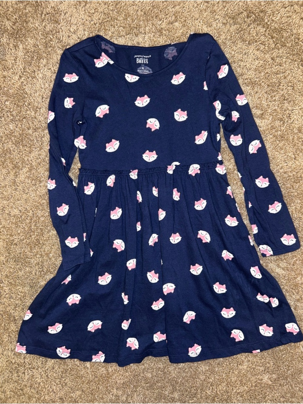 Jumping Beans Fox Size 6 Long Sleeve Dress